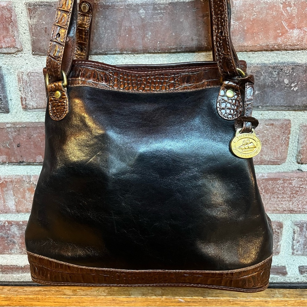 Vintage Brahmin Tuscan Leather Cayman Shoulder Bag